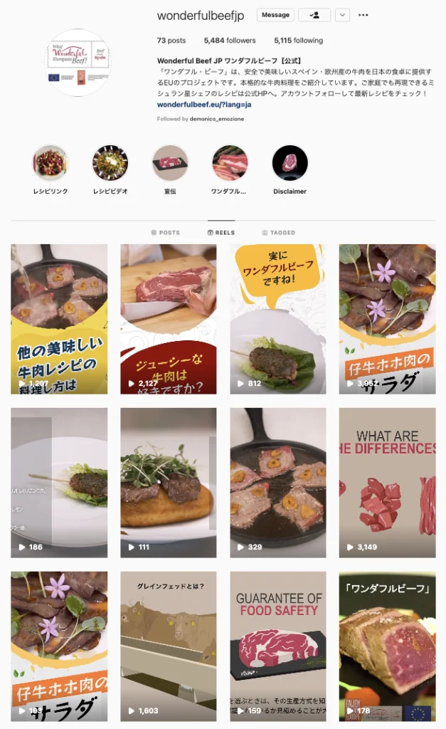 Social Media Content Creation & Management of Wonderful Beef