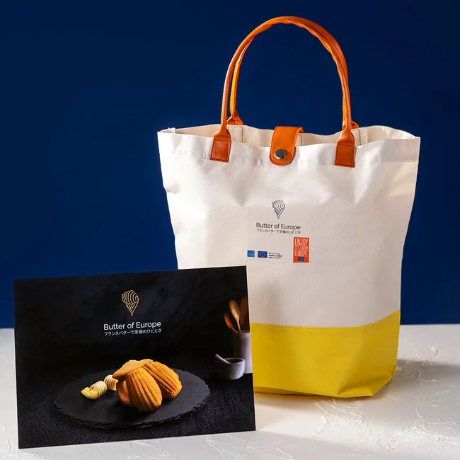 Promoting French Butter with an “Afternoon Tea Time” Pop-Up store in Central Tokyo Tote Bag and Booklet