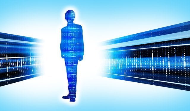 人のシルエットと分析