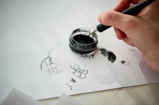 万年筆で試し書き