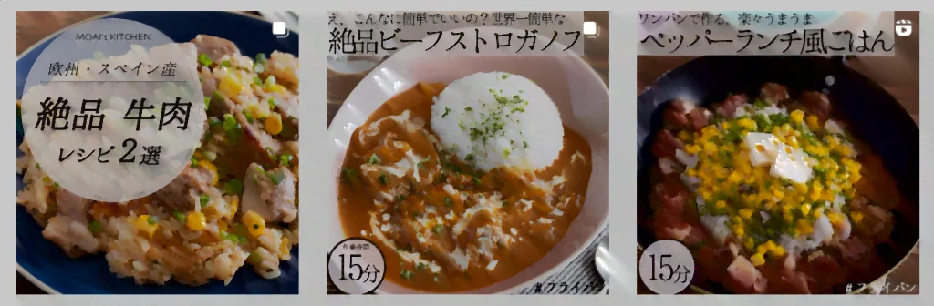 スペイン産牛肉のSNS運用とインフルエンサー投稿 インフルエンサーのタイアップ投稿