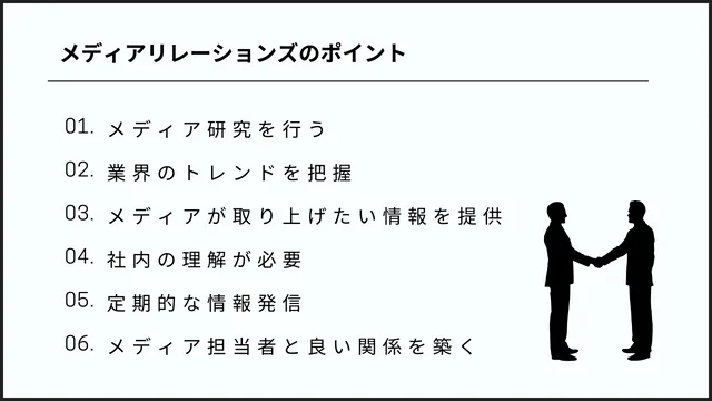 メディアリレーションズとは?広報担当者のための用語解説 メディアリレーションズのポイント
