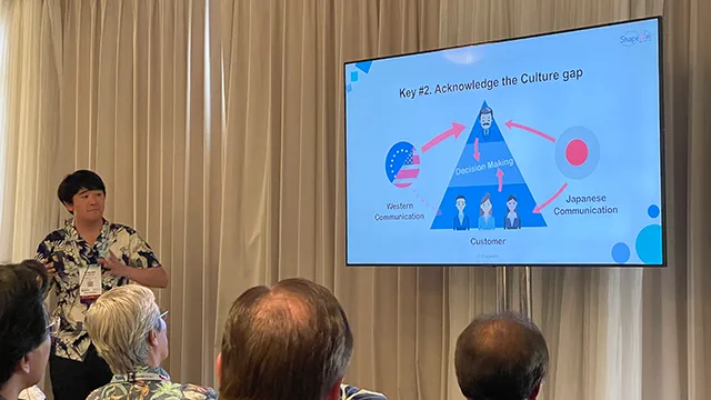 英語中級者でもOK!海外カンファレンスでのプレゼン成功報告 その1〜北米向けのパワポづくり〜 英語でのプレゼンテーションの様子