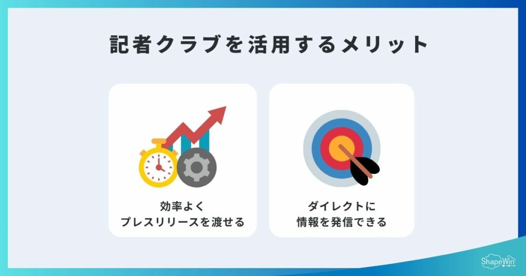 【電話番号一覧】記者クラブとは?メリット・デメリットや投げ込み方法も解説! 広報担当者が記者クラブを活用するメリット_インフォグラフィック