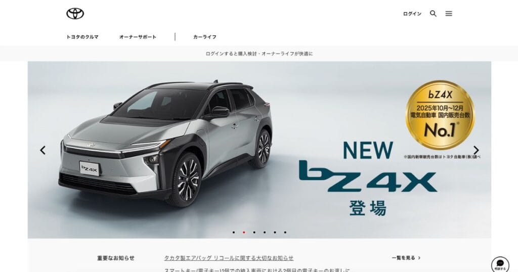 自社分析　トヨタ自動車　例